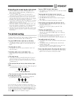 Preview for 25 page of Indesit 3DA Series Operating Instructions Manual