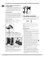 Preview for 28 page of Indesit 3DA Series Operating Instructions Manual