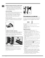 Preview for 32 page of Indesit 3DA Series Operating Instructions Manual