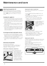 Preview for 14 page of Indesit BAAAN 13 Operating Instructions Manual