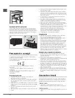 Preview for 18 page of Indesit BAAAN 40 FNF Series Operating Instructions Manual