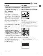 Preview for 35 page of Indesit BAAAN 40 FNF Series Operating Instructions Manual