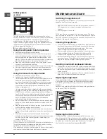 Preview for 52 page of Indesit BAAAN 40 FNF Series Operating Instructions Manual