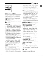 Preview for 13 page of Indesit BAAAN10xx Operating Instructions Manual