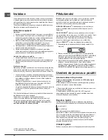 Preview for 24 page of Indesit BAAAN10xx Operating Instructions Manual