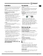 Preview for 13 page of Indesit BAAAN12 Series Operating Instructions Manual