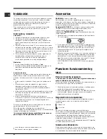 Preview for 22 page of Indesit BAAAN12 Series Operating Instructions Manual