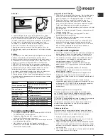 Preview for 23 page of Indesit BAAAN12 Series Operating Instructions Manual