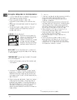 Preview for 6 page of Indesit BAAN 10 Operating Instructions Manual