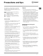 Preview for 9 page of Indesit BAAN 10 Operating Instructions Manual