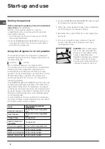 Preview for 12 page of Indesit BAAN 134 Operating Instructions Manual