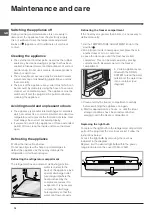 Preview for 14 page of Indesit BAAN 134 Operating Instructions Manual