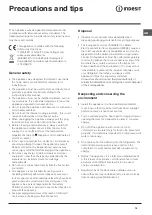 Preview for 15 page of Indesit BAAN 134 Operating Instructions Manual