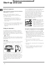 Preview for 14 page of Indesit BAAN 23 V NX Operating Instructions Manual