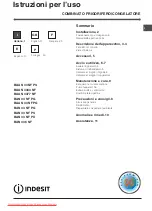 Preview for 1 page of Indesit BAAN 33 NG PS Operating Instructions Manual