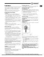 Preview for 5 page of Indesit BAAN 40 FNF SWD Operating Instructions Manual