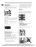 Preview for 6 page of Indesit BAAN 40 FNF SWD Operating Instructions Manual