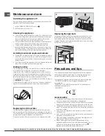 Preview for 8 page of Indesit BAAN 40 FNF SWD Operating Instructions Manual