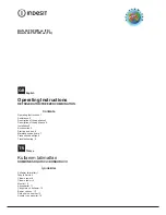 Indesit BAAN 40 FNF WD xx (TK) Operating Instructions Manual preview