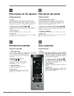 Preview for 8 page of Indesit BIAA 23 V xx Y Operating Instructions Manual