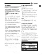 Preview for 29 page of Indesit BIAA 23 V xx Y Operating Instructions Manual