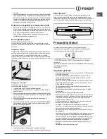 Preview for 51 page of Indesit BIAA 23 V xx Y Operating Instructions Manual