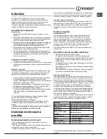 Preview for 57 page of Indesit BIAA 23 V xx Y Operating Instructions Manual