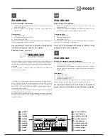 Preview for 3 page of Indesit BIAA xx x xx x Operating Instructions Manual