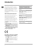 Preview for 2 page of Indesit BIMU 23 IX S Instructions For Installation And Use Manual