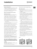 Preview for 21 page of Indesit BIMU 23 IX S Instructions For Installation And Use Manual