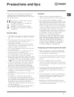 Preview for 9 page of Indesit CA 55 K Operating Instructions Manual