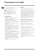 Preview for 8 page of Indesit CA 55 NX Operating Instructions Manual