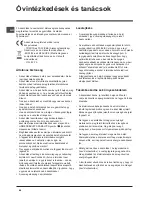 Preview for 68 page of Indesit CA 55 NX Operating Instructions Manual