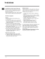 Preview for 72 page of Indesit CA 55 NX Operating Instructions Manual