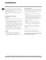 Preview for 2 page of Indesit CA 55 Series Operating Instructions Manual