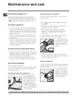 Preview for 8 page of Indesit CA 55 Series Operating Instructions Manual