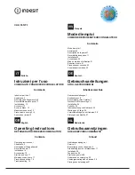 Indesit CAA 55 NF.1 Operating Instructions Manual preview