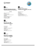 Preview for 2 page of Indesit CAA 55 NF.1 Operating Instructions Manual