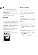 Preview for 22 page of Indesit CP65SP2 L/HA Operating Instructions Manual