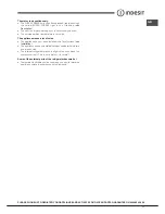 Preview for 11 page of Indesit DBIAA 3 Operating Instructions Manual