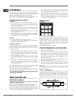 Preview for 6 page of Indesit E2BL series Operating Instructions Manual