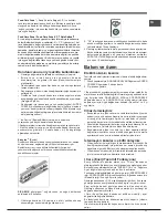 Preview for 11 page of Indesit E2BL series Operating Instructions Manual