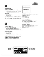 Preview for 2 page of Indesit E2BY 19*** F O3 Operating Instructions Manual