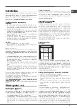 Preview for 9 page of Indesit EU HA7BY 9321 NFX Operating Instructions Manual