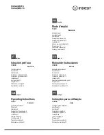 Preview for 1 page of Indesit FI 20.A (BK)/1 S Operating Instructions Manual