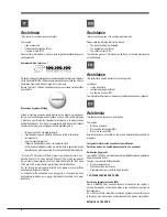 Preview for 6 page of Indesit FI 20.A (BK)/1 S Operating Instructions Manual