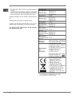 Preview for 42 page of Indesit FI 20.A (BK)/1 S Operating Instructions Manual