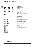 Preview for 22 page of Indesit FI 20 C.B IX IB Operating Instructions Manual