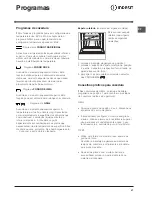 Preview for 47 page of Indesit FI 20 C.B IX IB Operating Instructions Manual