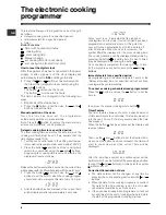 Preview for 8 page of Indesit FIE 56 K.B IX GB Operating Instructions Manual